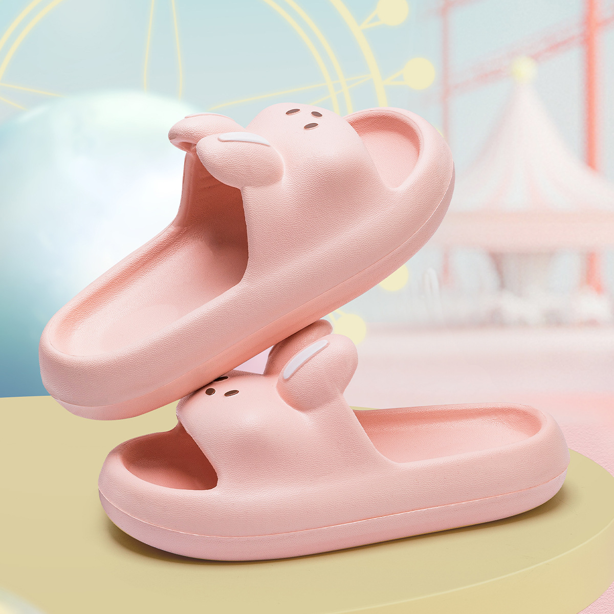 Children's slippers 2024 new summer girls' princess cartoon cute non-slip bathroom bath parent-child slippers for women