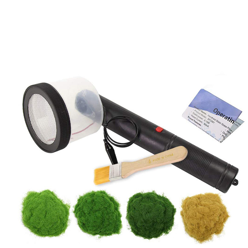 Battery Edition Electrostatic Grass Planter Building Model Tool Crafts Electrostatic Flocking Machine Electrostatic Grass Planter