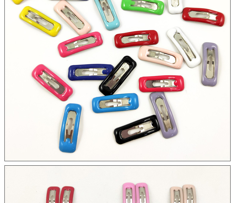 2 cm koreansk stil BJD färg handgjord gör-det-själv handgjord hårnål docka husdjur hårnål droppande olja mini rektangulär BB klämma_voghion.com