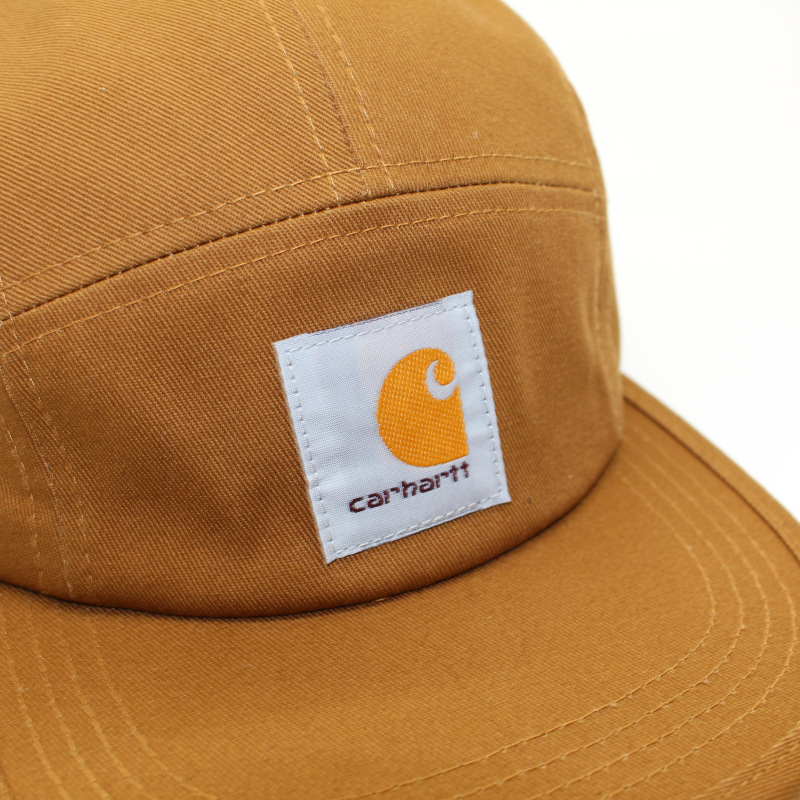 Spring and summer cotton soft top five piece flat brim hat men and women Street tide skateboard hip hop baseball cap foreign trade camping hat