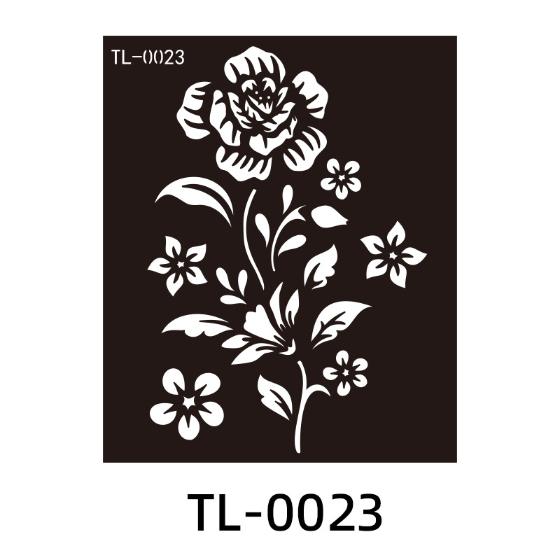 Zhengxiang European and American PET Hannah Tattoo Hollow Tattoo Tattoo Henna Hand Painted Henna Tattoo