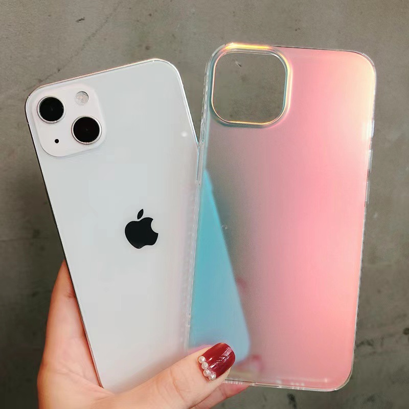 レーザーグラデーション自慢の携帯ケースはiphone16 promax極光フロストソフトケースリンゴ13/8plusに適用されている|undefined