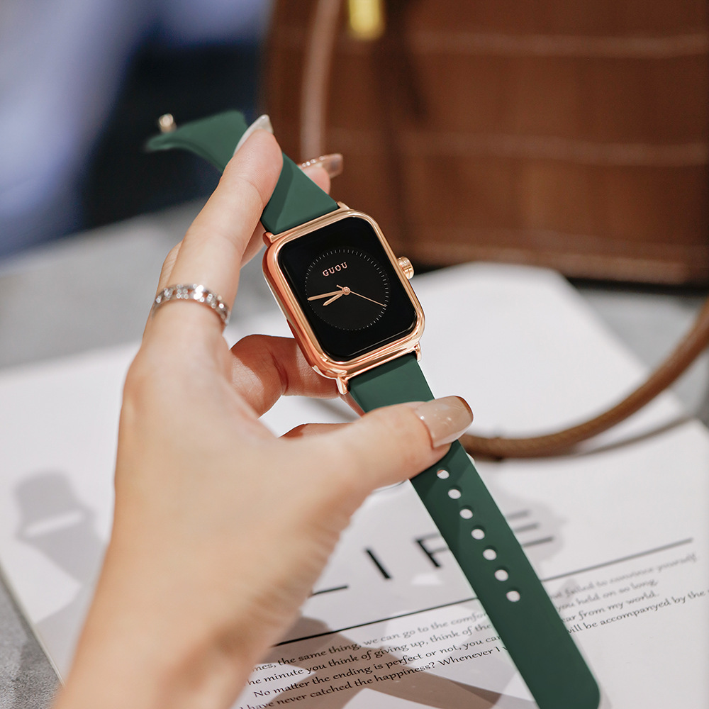 Dark green with black gold frame (silicone tape)