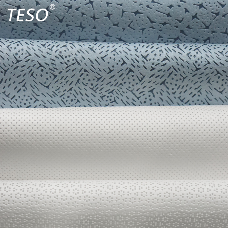 Blue bark pattern oil-absorbing paper multi-functional industrial dust-free wiping paper large roll 91011