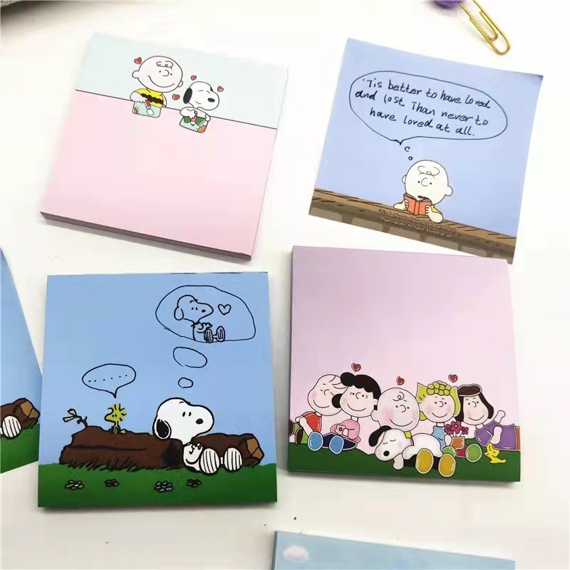 Korean-style Snoopy Notes Tear Portable Message Sticky Notes Memo Notebook Mini