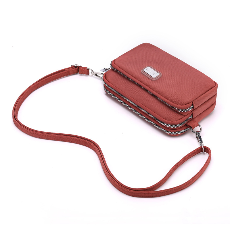 All-match Crossbody Bag New Casual Women's Mobile Phone Bag Fashionable Shopping Shoulder Bag Lightweight Water-repellent Nylon Cloth Bag