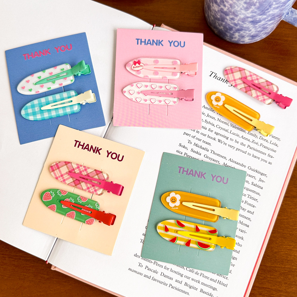 Sweet love wave point strawberry fruit seamless side bangs broken hairpin girl heart to send girlfriends wholesale new_voghion.com