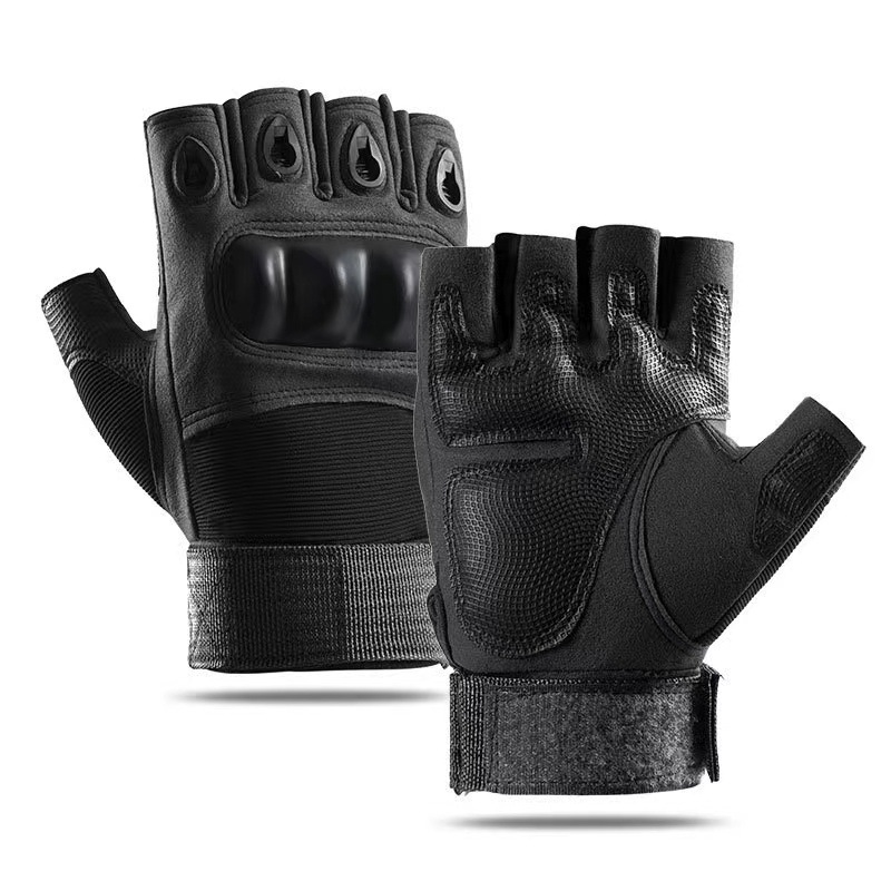 Tactical gloves Military fan half finger special forces tactical gloves training fitness non-slip riding sports Breathable wear-resistant motorcycle_voghion.com