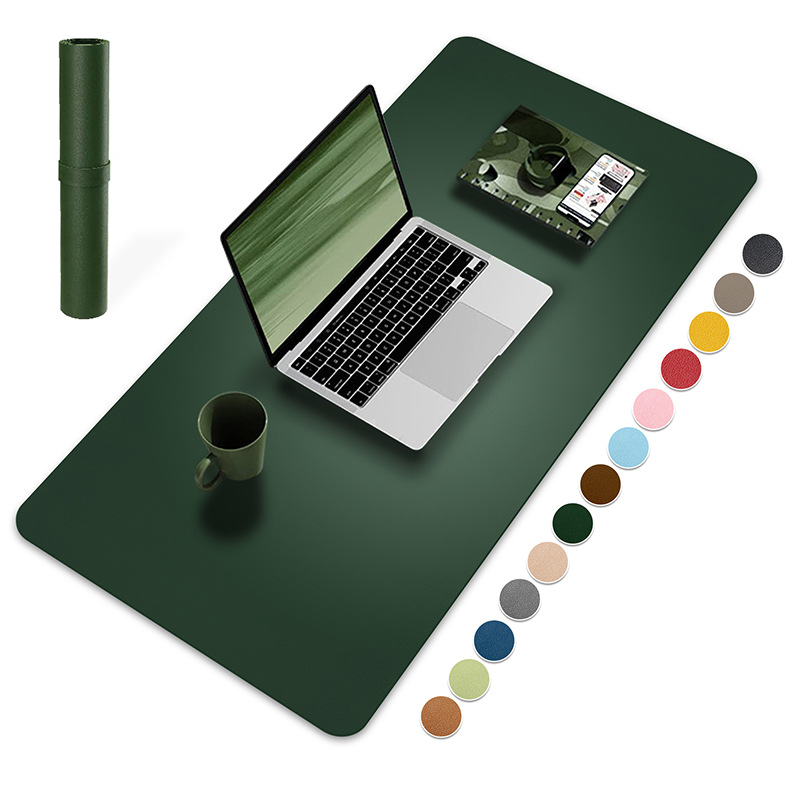 Leather Mouse Pad Oversized Non-Slip Computer Keyboard Office Desk Mat Writing Mat Coffee Table Table Mat Pattern Printed LOGO