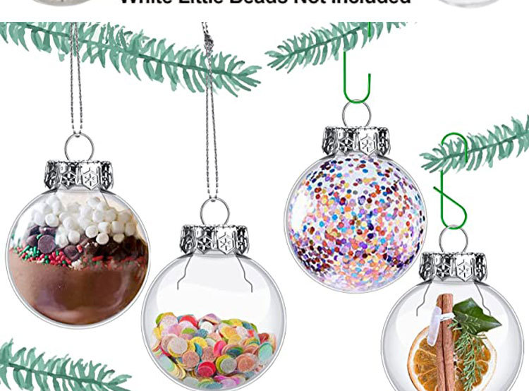 Direkte Lieferung ab Werk 6080100 transparente Kugel, flache Kugel, PET-Blasformkugel, nahtlose transparente Kunststoff-Weihnachtskugel, Glühbirnenflasche_voghion.com