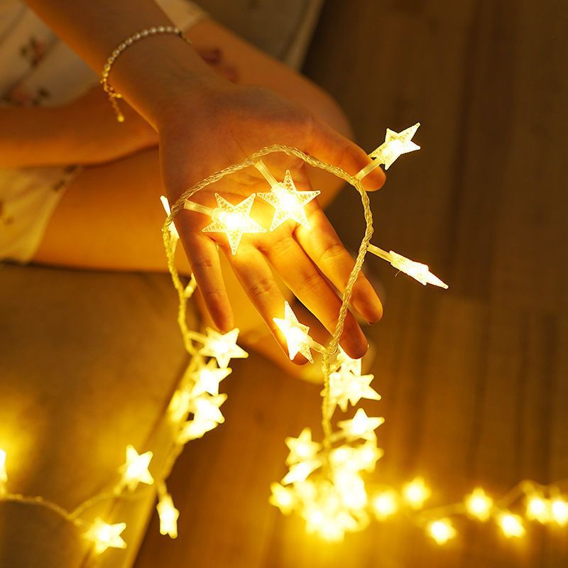 Wholesale LED solar light string Christmas festival wedding outdoor camping tent star light ball decorative colored lights