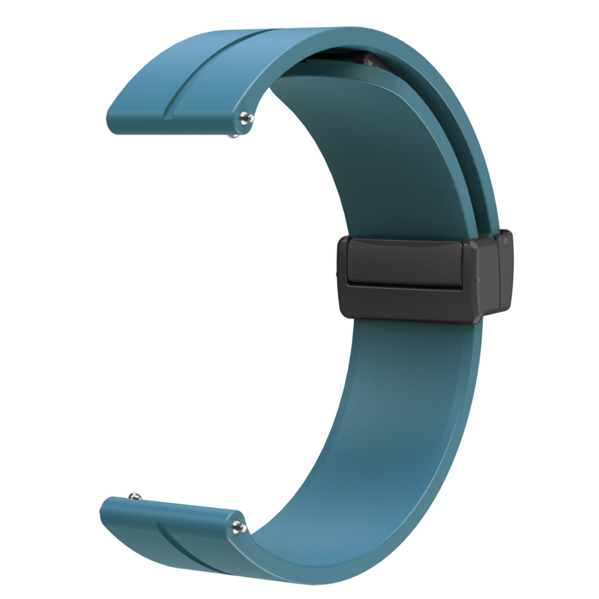 Suitable for Samsung Huawei Huami Jiaming Folding Magnetic Double Color Silicone Strap 12/14/16/18/20/2