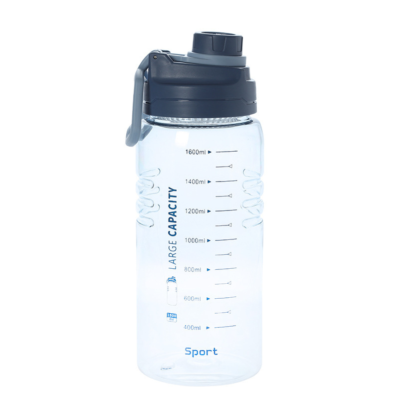 Fitness cold water bottle outdoor sports portable space Cup with scale gift custom logo printing Cup plastic
