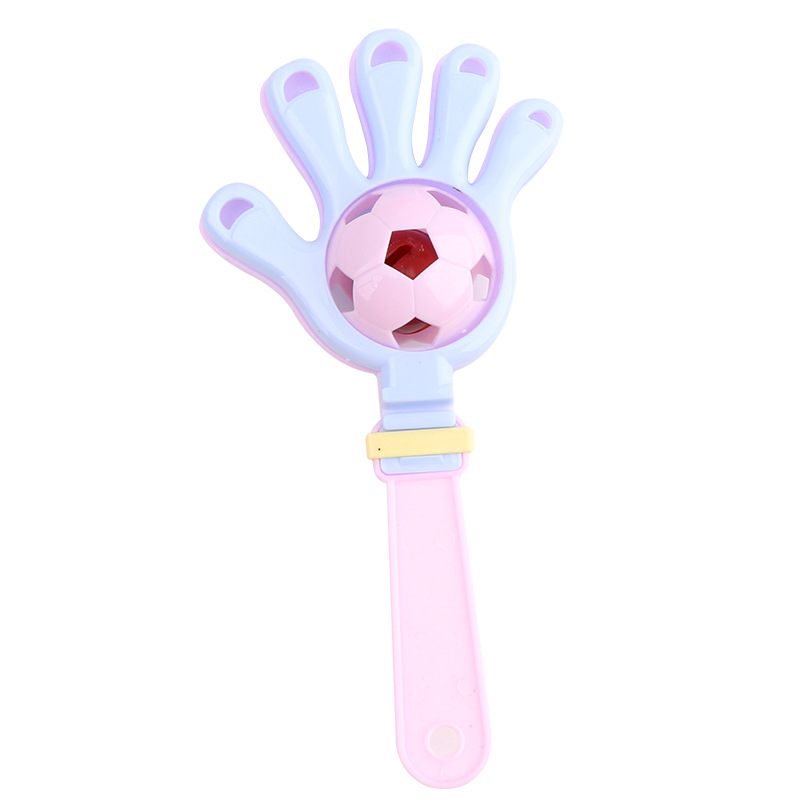 Hand bell baby educational rattle baby soothing grip training toy handheld musical instrument clapping hand palm