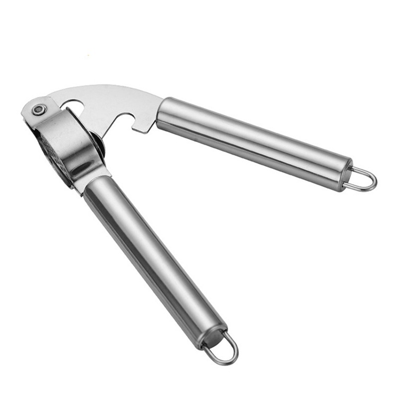 Manual garlic press stainless steel garlic press household kitchen garlic press garlic peeler quick garlic press garlic puller garlic garlic puller