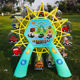 Ferris wheel alloy car back Force simulation mini car model ornaments engineering display stand children's toys wholesale