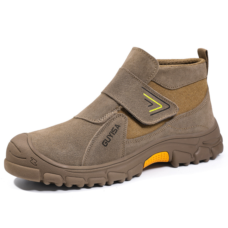 New Anti-scald Welder's Labor Protection Shoes Anti-smashing Anti-piercing Safety Wear-resistant High-top Comfortable Protection Safety Shoes