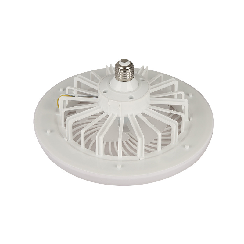 Simple E27 energy-saving ceiling fan integrated lamp mute remote control timing lamp lighting wholesale living room fan bulb