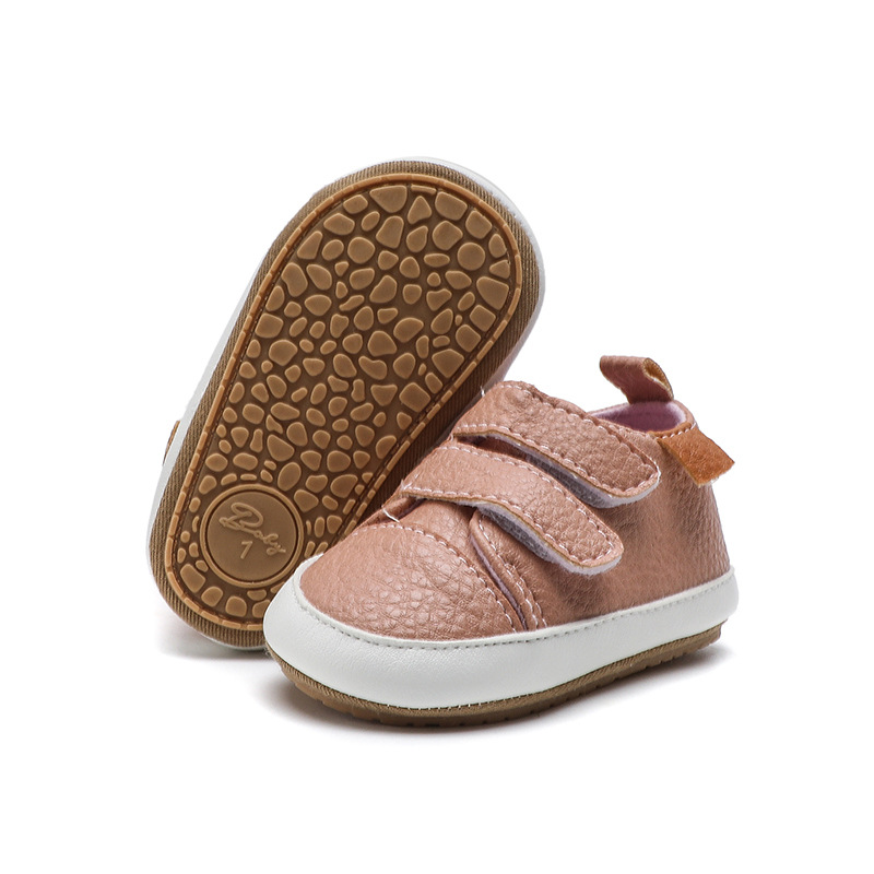 New Baby Shoes 0-1 Year Old Double Lap Casual All-match Sneakers Toddler Shoes
