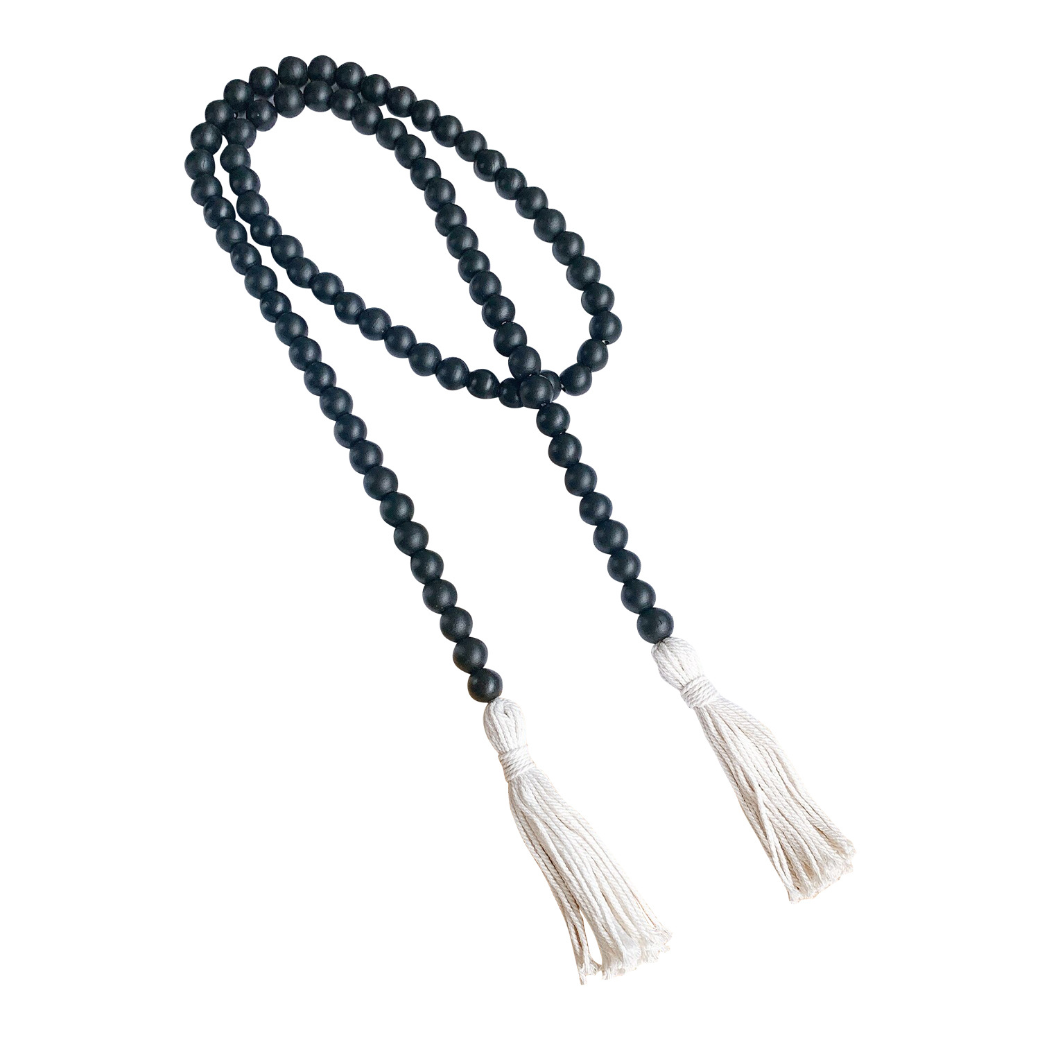 ins Decorative Nordic Wooden Beads Creative Cotton Rope Beaded Tassel Children's Home Decorative Hanging Craft Pendant