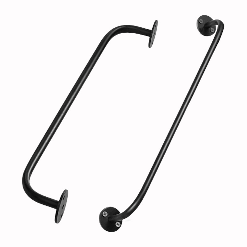 Cross-border new multi-functional hanging pole simple wrought iron clothes hat storage pole with hook kitchen bathroom towel rack