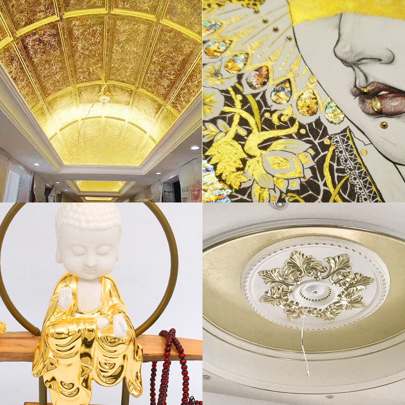 Leanzhi brand [gold foil glue/gold foil protective oil] factory in stock water-based/oily gold foil auxiliary materials