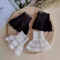 Весной и осенью Универсальный женский эластичный декоративный свитер Little Loli с манжетами и искусственными рукавами, свитер, пальто, браслет, перчатки на полпальца
