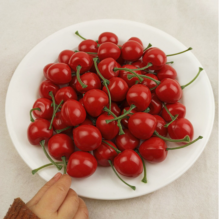 Simulation Cherry Cherry Simulation Cherry Fruit Shooting Props Fake Fruit Decoration Cherry Cherry