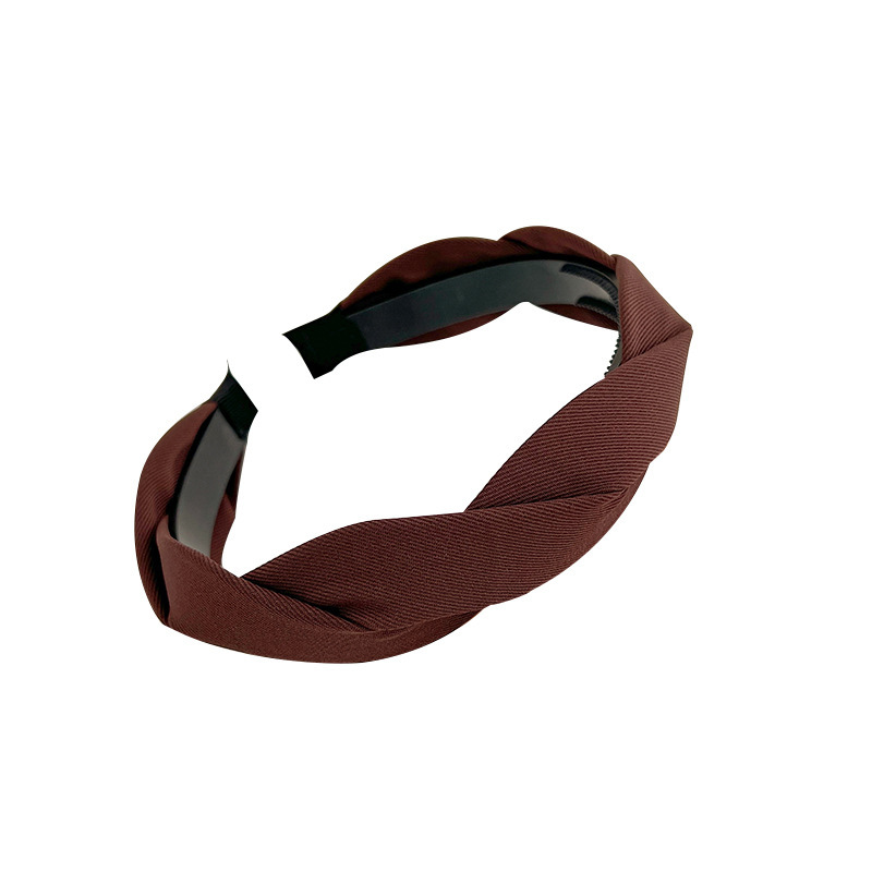 Woven Hairband French Retro Twist Headband 2023 New Internet Celebrity Elegant Pressed Hair Bundle Anti-slip Hair Accessories