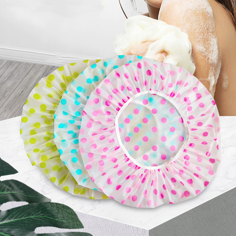 PE waterproof shower cap shampoo cap disposable hair cap shower head set kitchen oil-proof dustproof shower cap cross-border wholesale