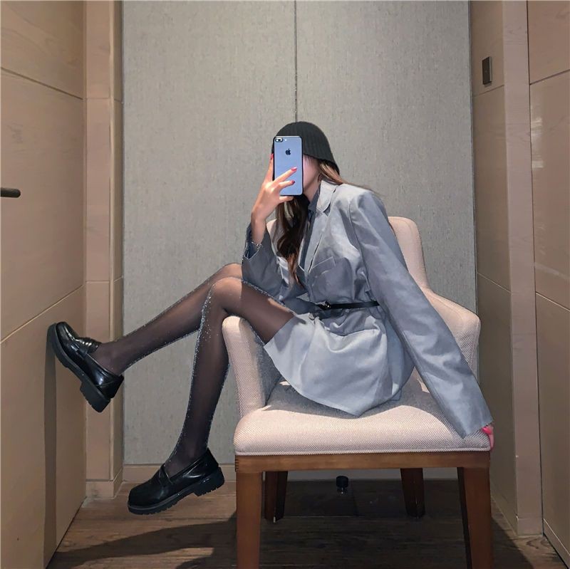 Schlankheitsstrümpfe aus Seide in Silberzwiebelfarbe, Strumpfhose aus silberner Seide, sexy Strümpfe aus heller Seide mit dünner Basis, schwarze Seidenstrümpfe für Damen_voghion.com