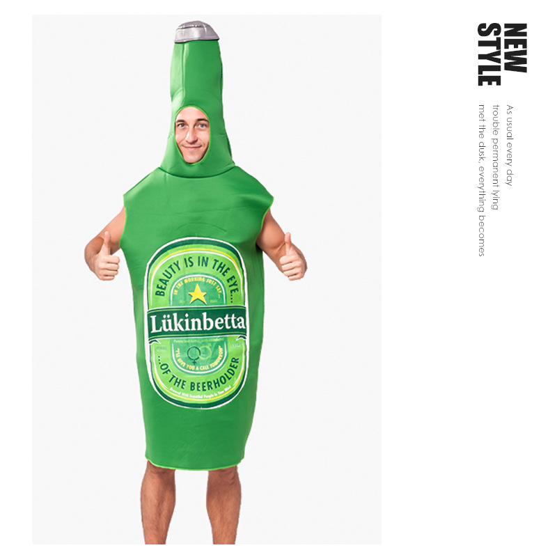 German Oktoberfest Costume Male Adult Masquerade Performance Costume Beer Sponge Costume Male Halloween Costume