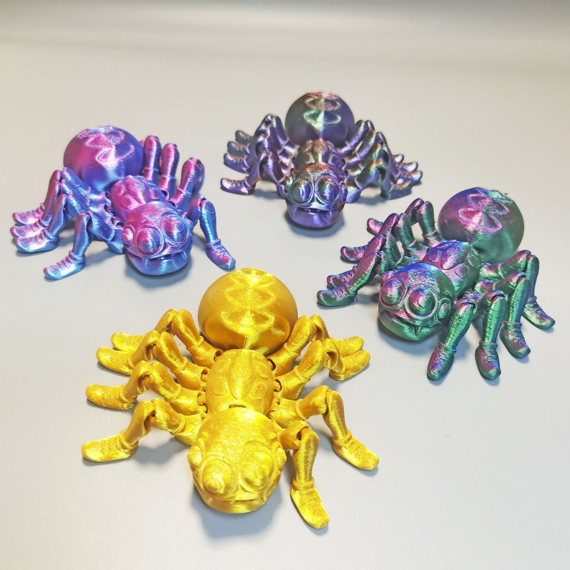 Cross-border jewelry toy spider lobster scorpion 3D printing ornaments simulation animal doll plastic stall souvenirs