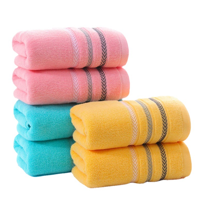 Cotton Towel Adult Household Thickened Absorbent Face Wash Cotton Face Towel Stand Towel Wholesale Gift Return logo