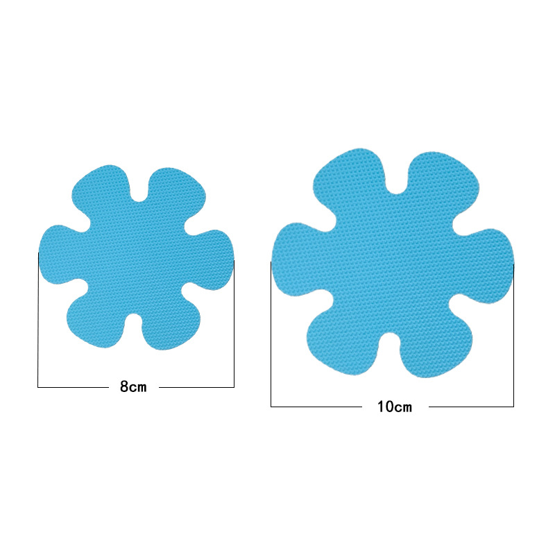 Cross-border Spot 8*8cm flower anti-slip stickers color transparent bathtub bath anti-slip stickers bathroom anti-slip stickers