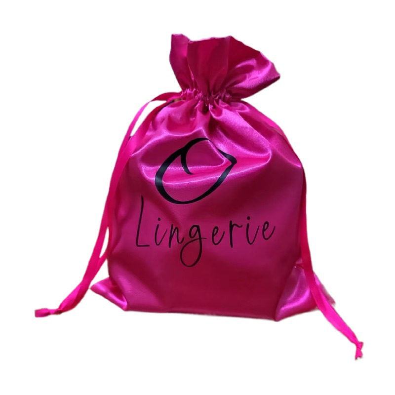 Satin Bag Red Wine Drawstring Storage Bag Silk Silk Satin Bag Jewelry Storage Bag