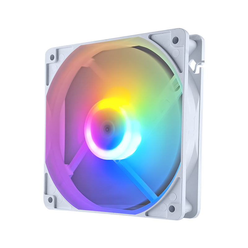 Cross-border computer large 4Pin silent chassis fan 12cm desktop 120mm cooling fan air-cooled luminous led