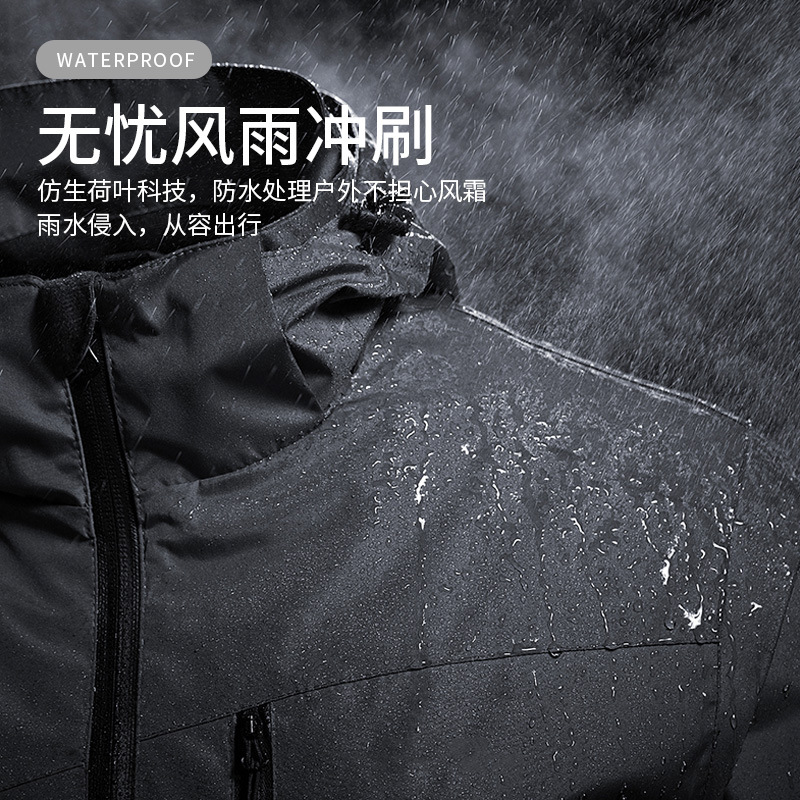 2023 new jacket men's outdoor sports windproof waterproof mountaineering couple jacket wear-resistant women's one-piece delivery