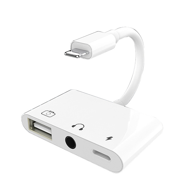 Applicable to Apple typecotg Adapter Adapter Adapter Card Reader to 3.5 Three-in-One USB Audio Call USB Disk