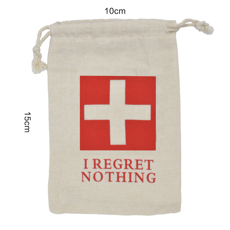 HangoverKit Bags Cross Cotton Bag Hangover Kit Bachelorette Party Girl Drawstring Cotton Bag