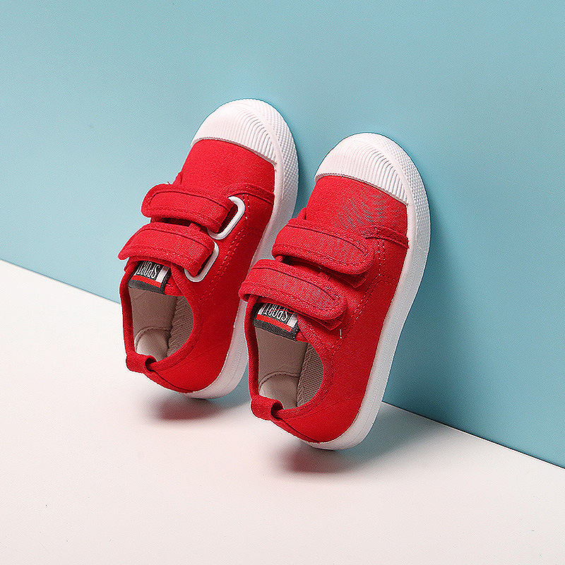 Funny children's shoes Children's canvas shoes boys and girls new soft bottom children's shoes kindergarten indoor shoes Korean autumn