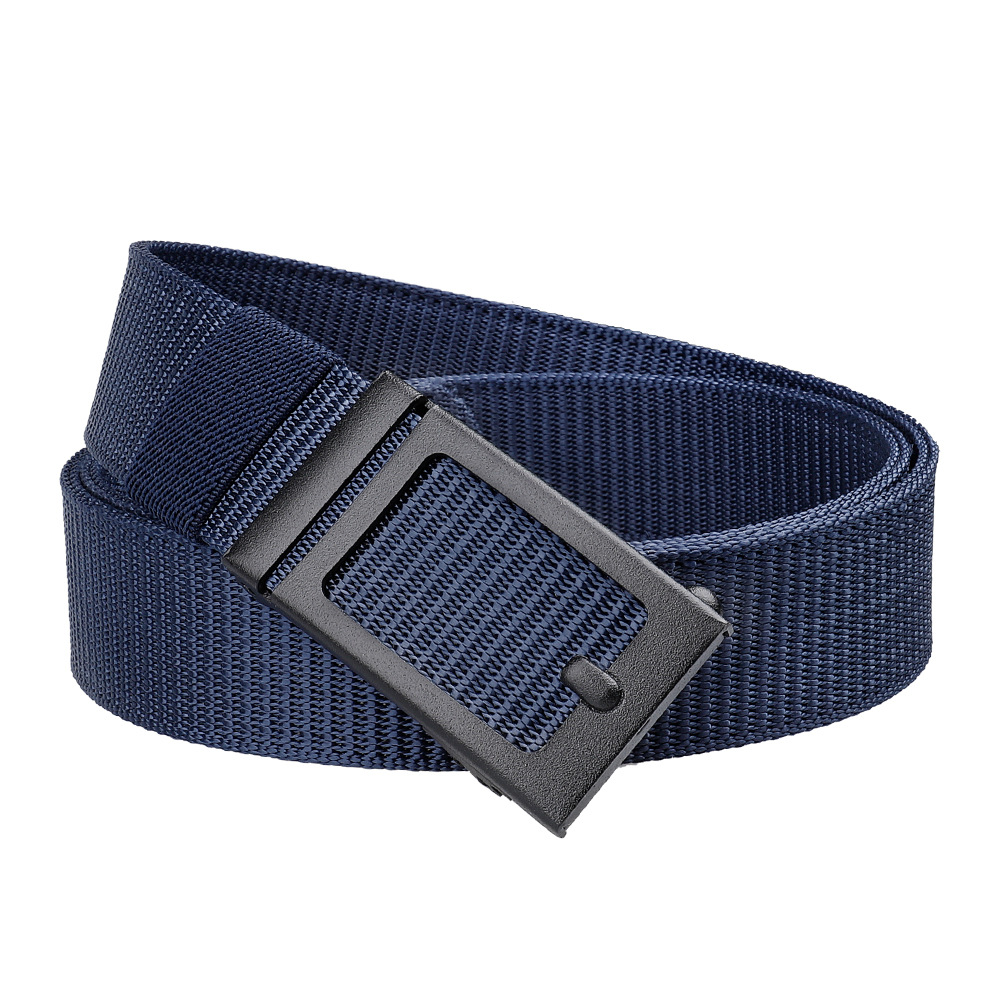 New Toothless Automatic Buckle Belt Men's Nylon Braided Belt Outdoor Casual Breathable Belt All-match Belt