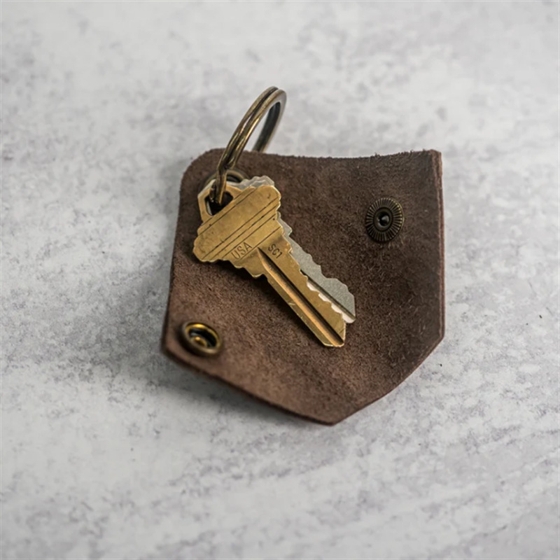 European and American Retro first layer cowhide key bag household key car key all-in-one bag pocket key storage bag