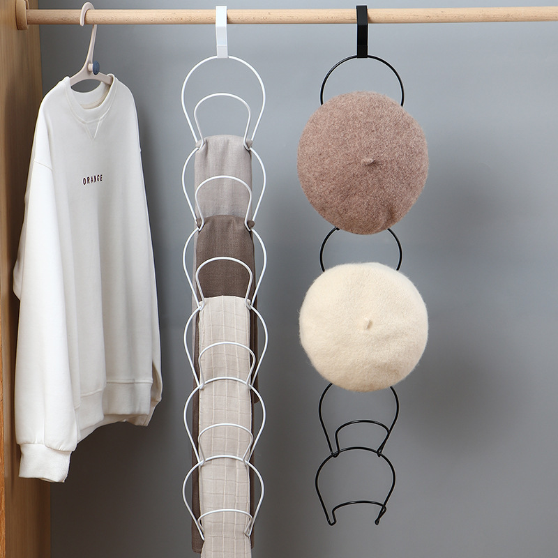 Punch-free Hat Storage Rack Storage Rack Door Rear Household Wall Hanger Hat Rack Door Back Storage Rack 5 px