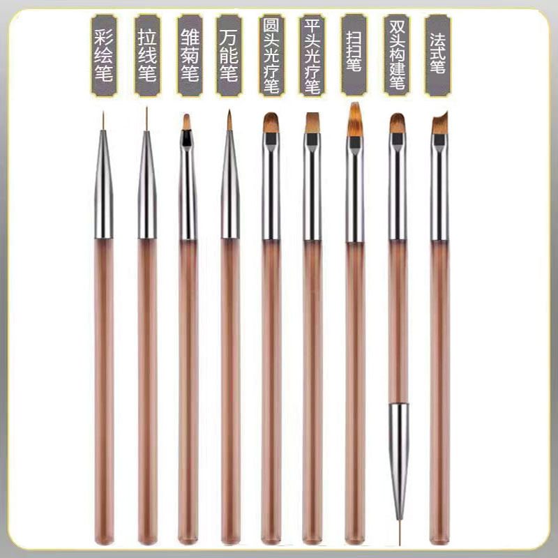 Japanese nail art pen brush suit ultra fine painting pen phototherapy pen drawing pen nail shop professional tools wholesale
