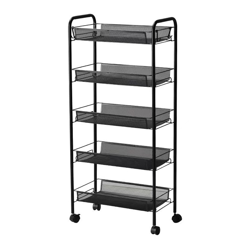 Trolley storage rack floor kitchen bathroom bathroom mobile baby supplies bedroom bedside snack storage rack