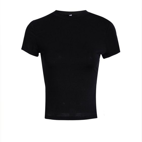 Di Yun cross-border European and American top women's clothing Amazon 2024 spring and summer Y2K wind solid color slim slim short sleeve T-shirt