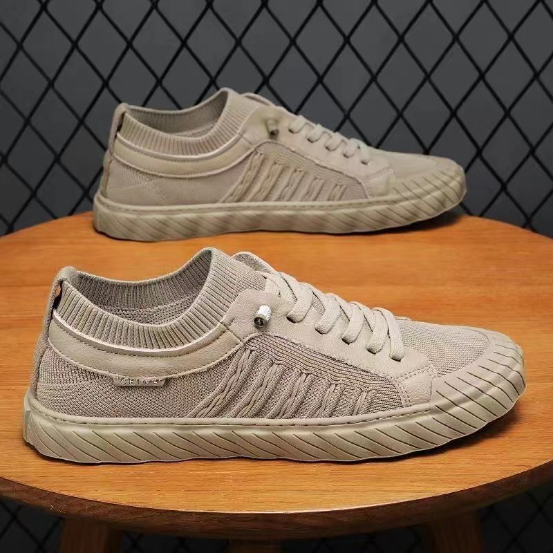 Labor Men's Shoes Summer Breathable Canvas Shoes Men's Work Site Korean-style All-match Non-slip Sports Casual Sneakers for Men