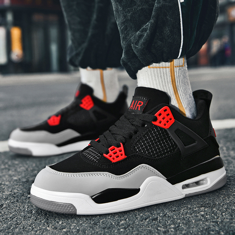aj4 men's shoes Putian genuine goods joint name air cushion basketball shoes white cement North Carolina blue women's sneakers sneaker couple