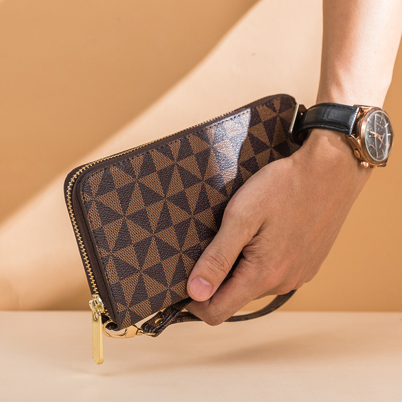 Autumn 2023 New Men's and Women's Long Wallet Fashion Capacity Printed Change Clutch Wallet Card Bag